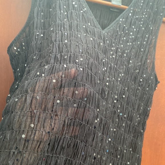 DKNY Jeans Sequin Top- L- Vintage - Picture 2 of 4